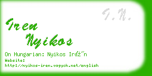 iren nyikos business card